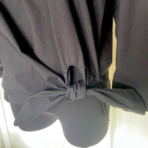 3/4 Sleeve Cotton Poplin Relaxed Fit blouse - Picture 2 of 4